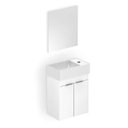 Ver imagem 1 de GABINETE CELITE SAVEIRO 40X22 2 PTA BRANCO+ESPELHO