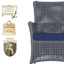 Ver imagem 4 de 4 Poltronas e 1 Mesa Igapó Alumínio Fendi Corda Náutica E10 Prata