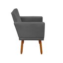 Ver imagem 5 de Poltrona Decorativa Nina Luxo Suede Cinza - Adonai Estofados