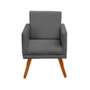 Ver imagem 4 de Poltrona Decorativa Nina Luxo Suede Cinza - Adonai Estofados