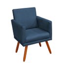 Ver imagem 4 de Kit 2 Poltronas Decorativa Nina Luxo Suede Azul Adonai Estofados