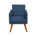 Ver imagem 5 de Kit 2 Poltronas Decorativa Nina Luxo Suede Azul Adonai Estofados