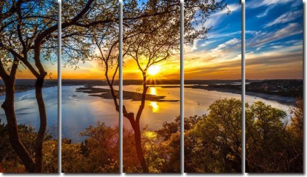 Quadro Decorativo Paisagem Por do Sol - 1