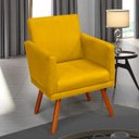 Ver imagem 2 de Kit 2 Poltronas Nina Luxo Suede Amarela - Adonai Estofados