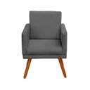 Ver imagem 5 de Kit 2 Poltronas Decorativa Nina Luxo Cinza Adonai Estofados