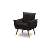 Kit 2 Poltronas Decorativa Opala Luxo Preto Adonai Estofados - 3