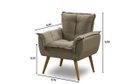 Ver imagem 4 de Kit 2 Poltronas Opala Luxo Capuccino Montanaris Decor