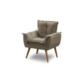Kit 2 Poltronas Opala Luxo Capuccino Montanaris Decor - 3