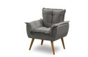 Ver imagem 2 de Kit 2 Poltronas Opala Luxo Cinza - Adonai Estofados
