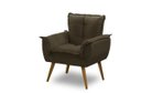 Ver imagem 3 de Kit 2 Poltronas Opala Luxo Marrom Adonai Estofados