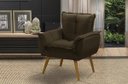 Ver imagem 2 de Kit 2 Poltronas Opala Luxo Marrom Adonai Estofados
