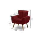 Ver imagem 4 de Kit 2 Poltronas Opala Luxo Vermelho - Adonai Estofados