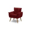 Kit 2 Poltronas Opala Luxo Vermelho - Adonai Estofados - 3