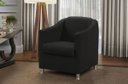 Ver imagem 2 de Kit 2 Poltronas Bia Luxo Suede Preto - Adonai Estofados
