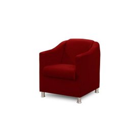 Kit 2 Poltronas Bia Luxo Suede Vermelho - Adonai Estofados - 3