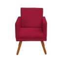 Ver imagem 4 de Poltrona Decorativa Nina Luxo Vermelha - Adonai Estofados
