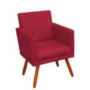 Ver imagem 2 de Poltrona Decorativa Nina Luxo Vermelha - Adonai Estofados
