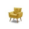 Poltrona Decorativa Opala Luxo Amarelo - Adonai Estofados - 2