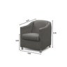 Poltrona Decorativa Bia Luxo Suede Cinza - ADONAI ESTOFADOS - 3