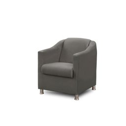 Poltrona Decorativa Bia Luxo Suede Cinza - ADONAI ESTOFADOS - 2