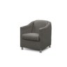 Poltrona Decorativa Bia Luxo Suede Cinza - ADONAI ESTOFADOS - 2