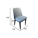 Ver imagem 7 de Conjunto Mesa de Jantar Cone 100 cm Tampo Cimento Texturizado Base Preta com 4 Cadeiras Londres Pers
