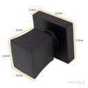 Ver imagem 2 de Acabamento Quadrado Metal Black Preto Registro Pressão e Gaveta 1/2 3/4 e 1 Padrão Deca C48 Banheiro