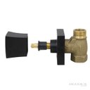 Ver imagem 4 de Acabamento Quadrado Metal Black Preto Registro Pressão e Gaveta 1/2 3/4 e 1 Padrão Deca C48 Banheiro