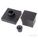 Ver imagem 3 de Acabamento Quadrado Metal Black Preto Registro Pressão e Gaveta 1/2 3/4 e 1 Padrão Deca C48 Banheiro