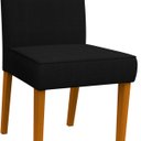 Ver imagem 2 de Conjunto Com 2 Cadeiras Estofadas Lectus Cor Ype Veludo Preto New Ceval 13040-458 - YPE/VL07