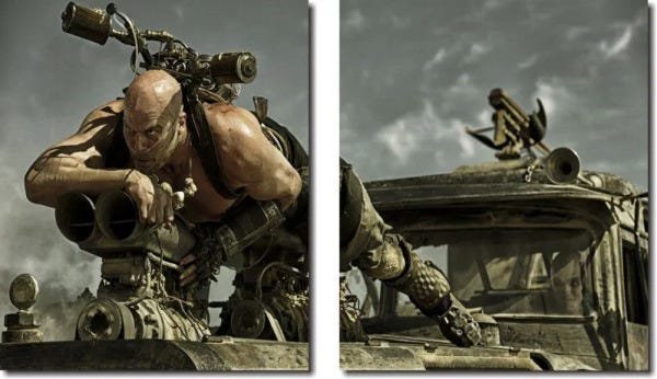 quadro decorativo filme Mad Max para quarto e sala 2 peças - 1