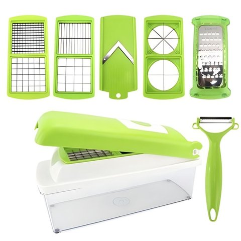 Conjunto Ralador Fatiador Plastico Inox 27,8x9x12 Clinck