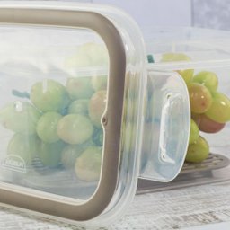 Pote Hermético com Trava Fácil e Escorredor Interno 500ml - Plasútil - 5