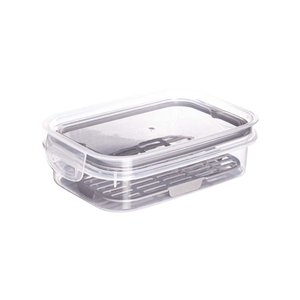 Pote Hermético com Trava Fácil e Escorredor Interno 500ml - Plasútil