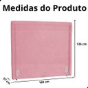 Ver imagem 7 de Cabeceira de Cama Box Estofada 160 Cm Quenn Stela Suede
