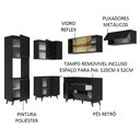 Ver imagem 5 de Armário de Cozinha Completa de Canto 392cm Preto Reims Madesa 03