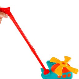 Brinquedo Infantil Avião de Empurrar Puxar - 5