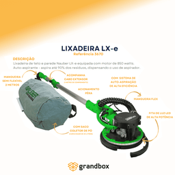 Lixadeira Parede Teto Girafa Lx-e 850w Nauber 220v 50/60hz - 2