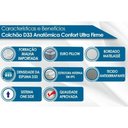 Ver imagem 2 de Colchão Solteiro Anatômico D33 / Conforto Ultra Firme Euro Pillow (88x188x17) - Paropas