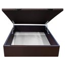 Ver imagem 3 de Base Box Baú para Cama Casal 138x188cm Liz S05 Sintético Marrom - Mpozenato