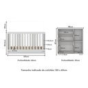 Ver imagem 2 de Quarto Infantil com Berço 3 em 1 e Cômoda Algodão Doce Multimóveis Mp4249 Branco