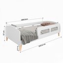 Ver imagem 4 de Cama Infantil Jardim Branco - Movelbras