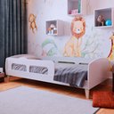 Ver imagem 1 de Cama Infantil Jardim Branco - Movelbras