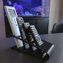 Ver imagem 6 de Suporte 3d Porta Controle Remoto 4 Divisórias Tv 20 Cm Preto