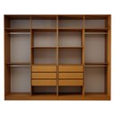 Ver imagem 5 de Guarda-Roupa Casal Genova 8 Portas 6 Gavetas Freijó/Branco - Panorama Móveis