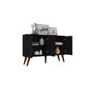 Ver imagem 7 de Balcão Aparador Buffe Retro 4 Pts Preto Lituania Casa Moderna