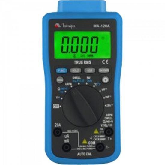 Multimetro Automotivo MA-120A AZUL Minipa