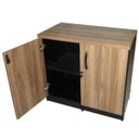 Ver imagem 3 de Armário Baixo com 02 Portas - 0,80x0,74x0,45 m- WEBSTART - NOGAL SEVILHA/PRETO - 21411