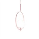 Ver imagem 3 de Pendente Lustre On Loop Rosé com Globo de Vidro Branco