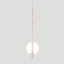 Ver imagem 6 de Pendente Lustre On Loop Rosé com Globo de Vidro Branco